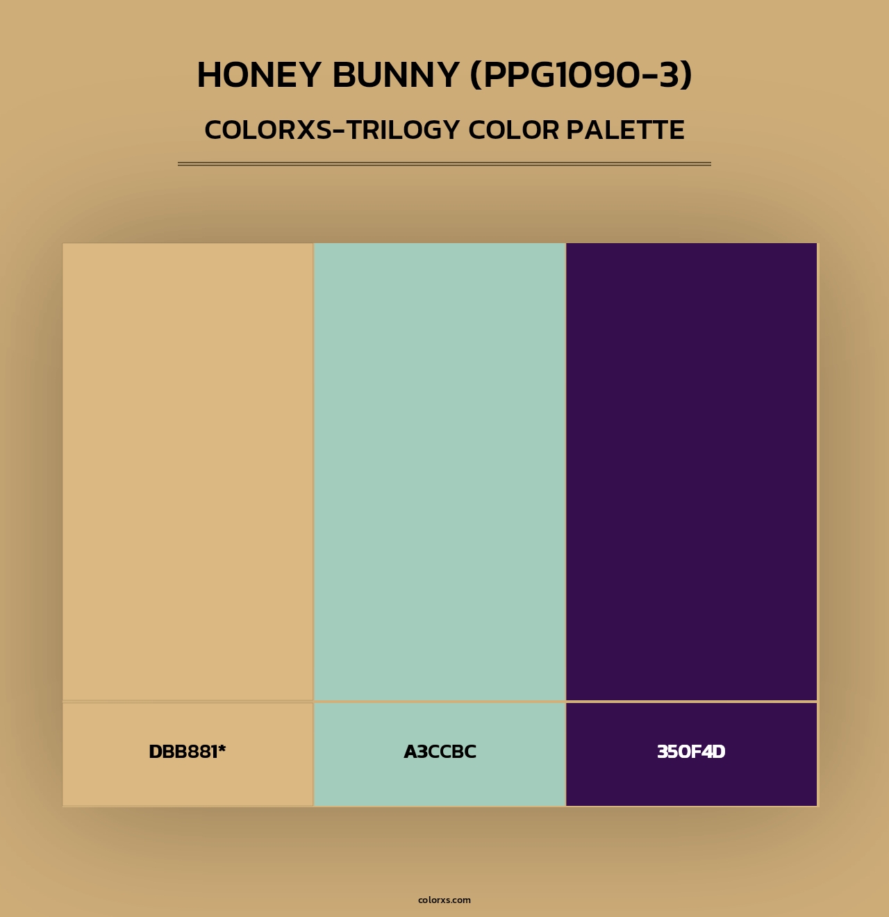 Honey Bunny (PPG1090-3) - Colorxs Trilogy Palette