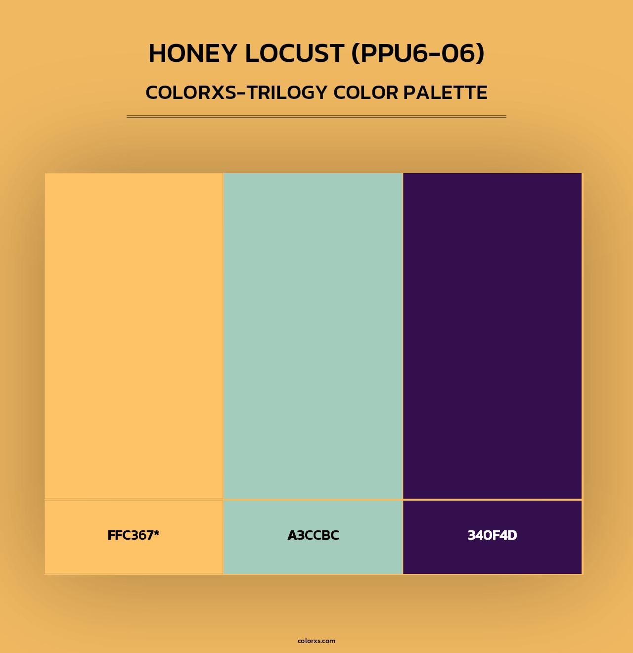 Honey Locust (PPU6-06) - Colorxs Trilogy Palette
