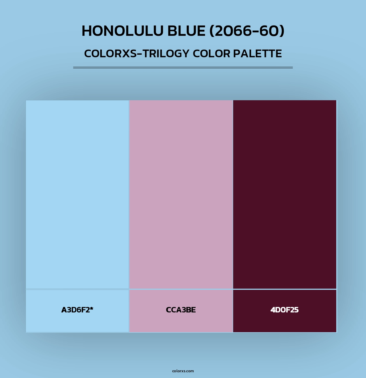Honolulu Blue (2066-60) - Colorxs Trilogy Palette