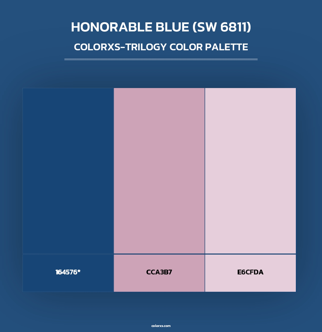 Honorable Blue (SW 6811) - Colorxs Trilogy Palette