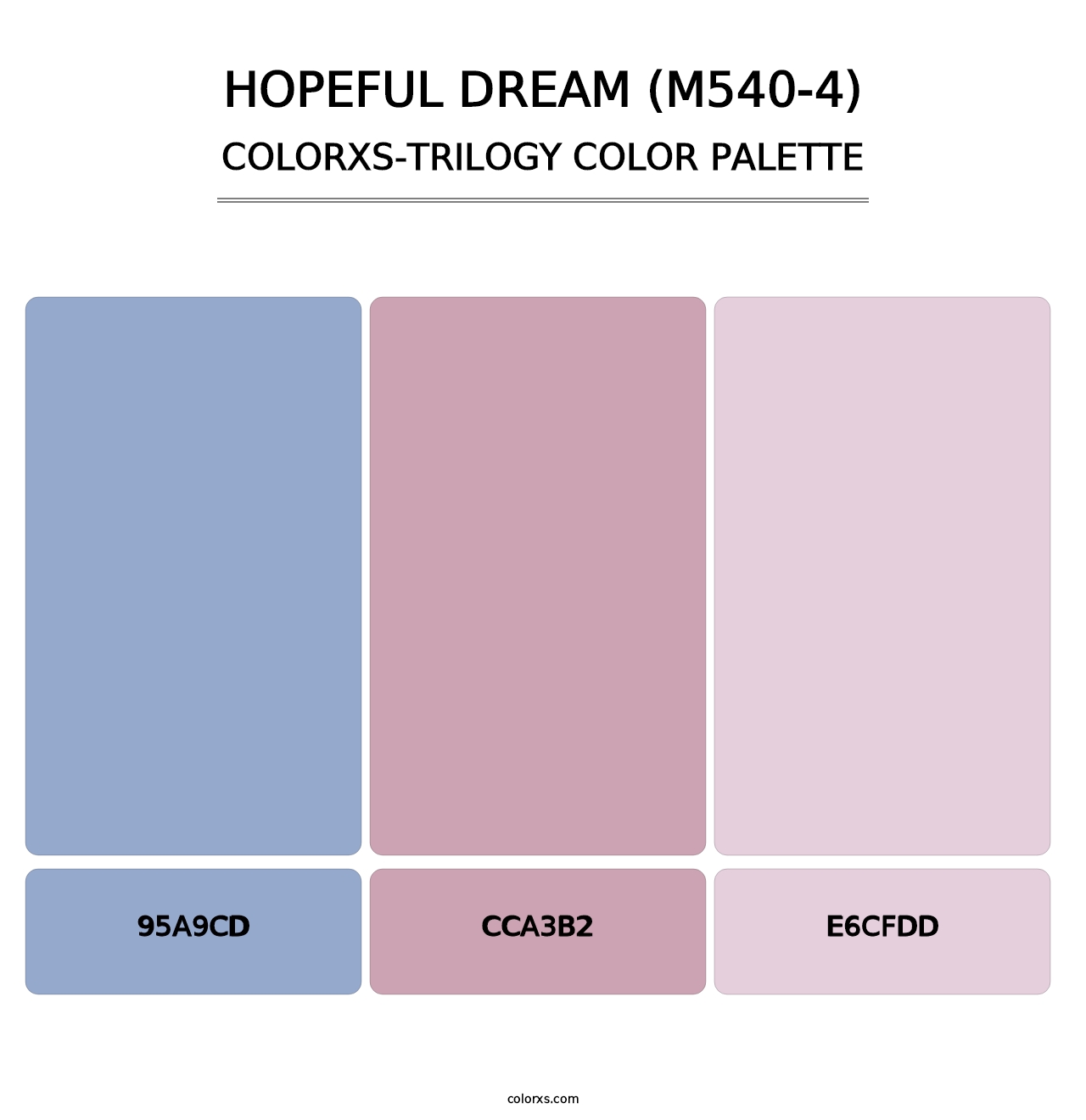 Hopeful Dream (M540-4) - Colorxs Trilogy Palette