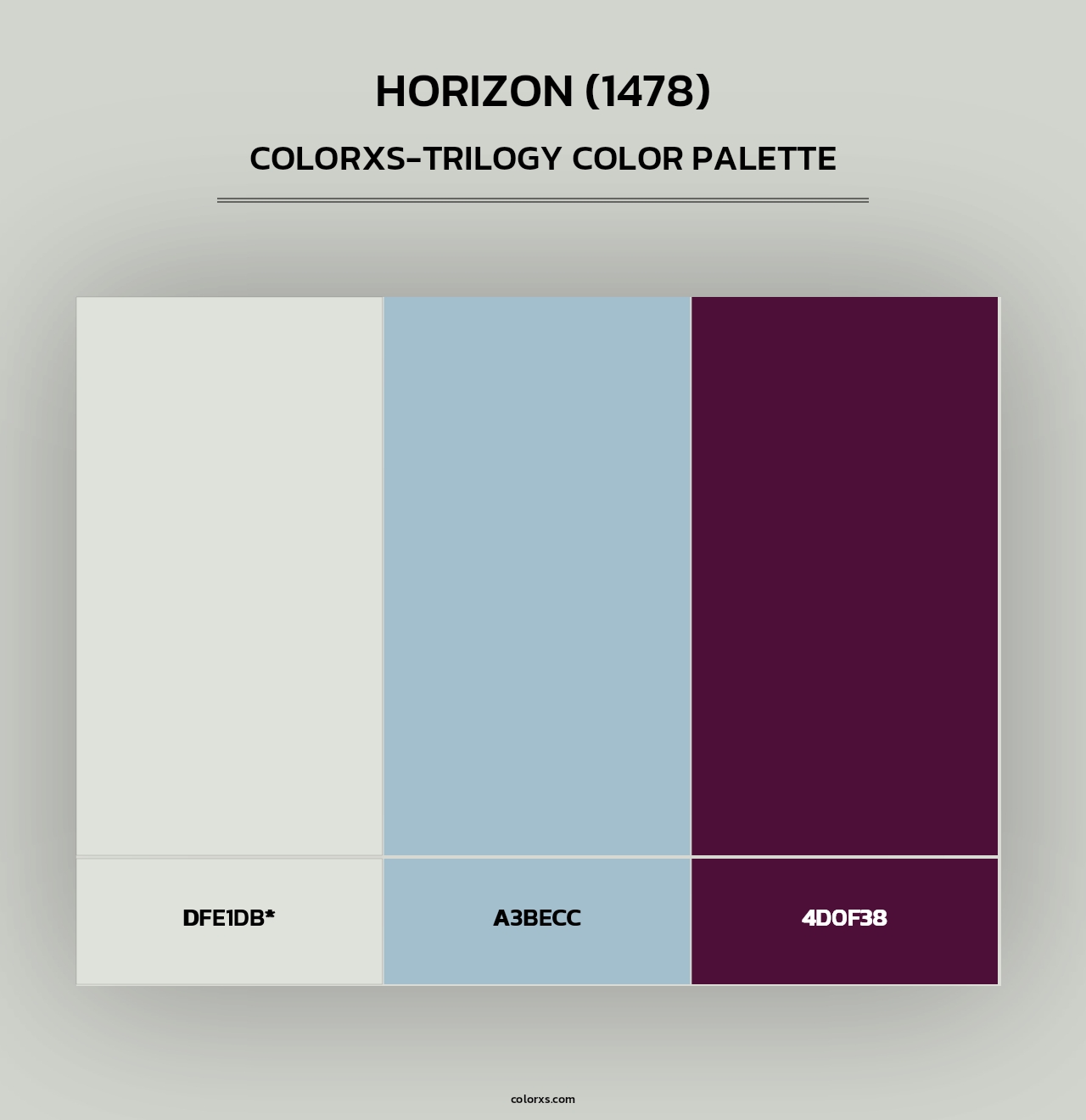 Horizon (1478) - Colorxs Trilogy Palette