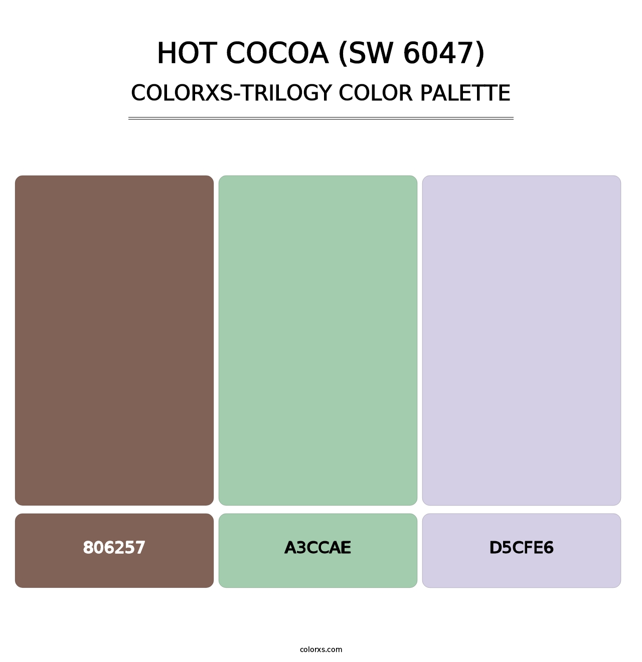 Hot Cocoa (SW 6047) - Colorxs Trilogy Palette