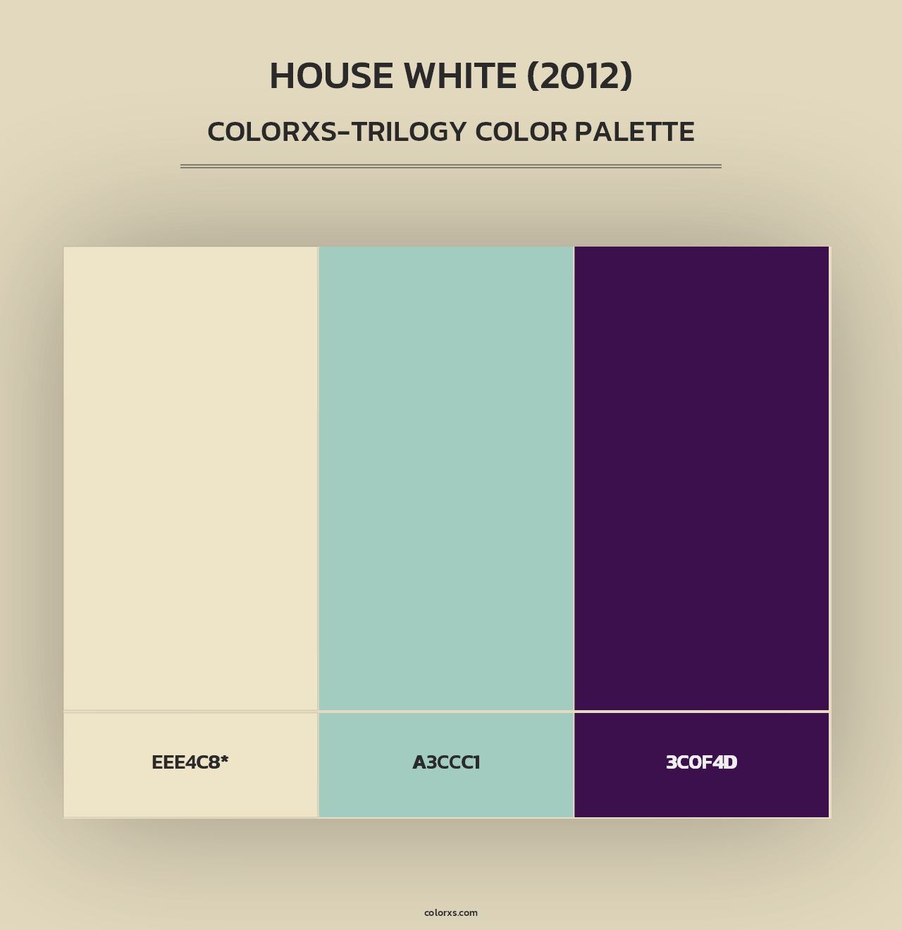 House White (2012) - Colorxs Trilogy Palette