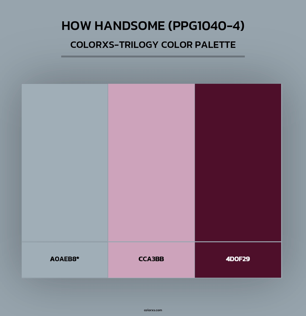 How Handsome (PPG1040-4) - Colorxs Trilogy Palette