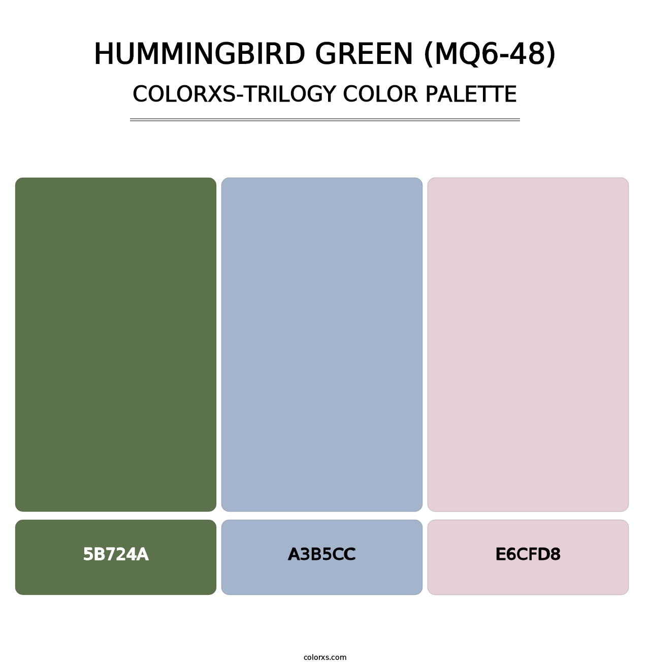 Hummingbird Green (MQ6-48) - Colorxs Trilogy Palette