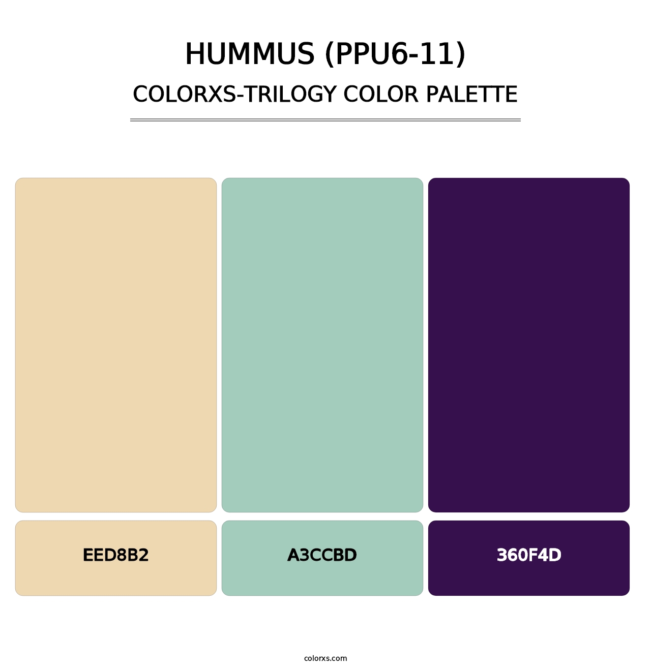Hummus (PPU6-11) - Colorxs Trilogy Palette