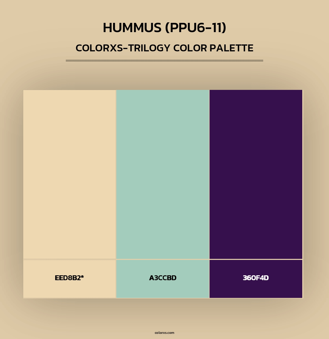 Hummus (PPU6-11) - Colorxs Trilogy Palette