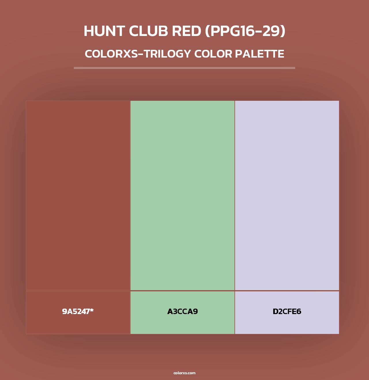 Hunt Club Red (PPG16-29) - Colorxs Trilogy Palette