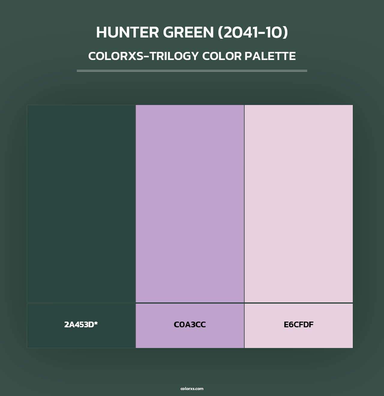 Hunter Green (2041-10) - Colorxs Trilogy Palette