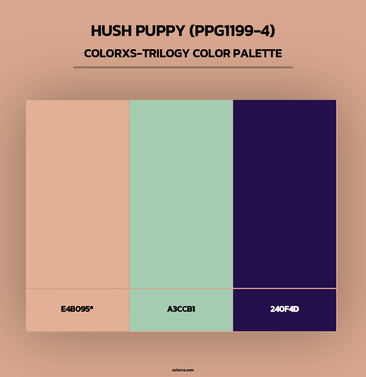 Hush Puppy (PPG1199-4) - Colorxs Trilogy Palette