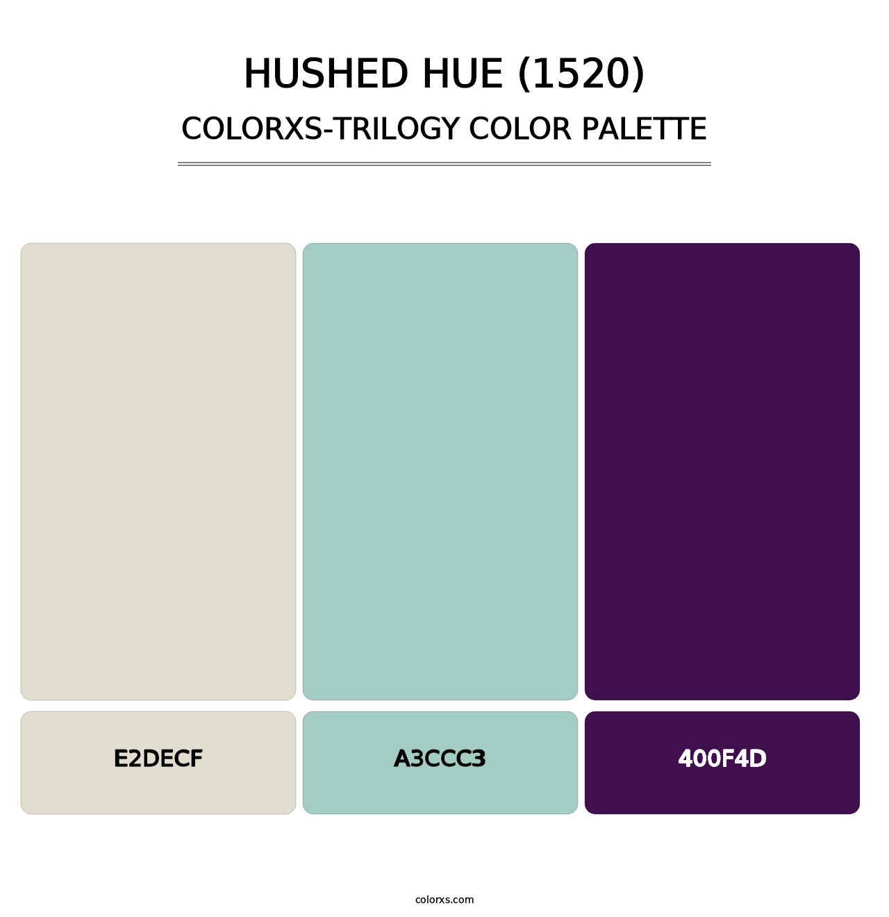 Hushed Hue (1520) - Colorxs Trilogy Palette
