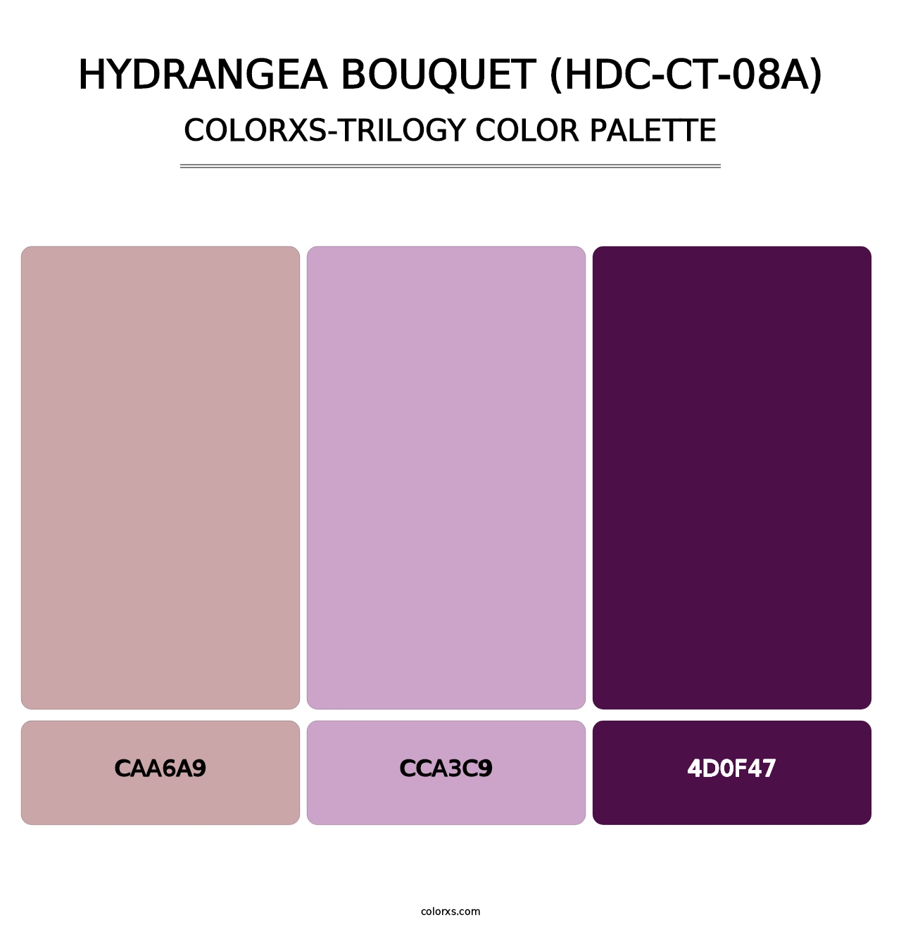 Hydrangea Bouquet (HDC-CT-08A) - Colorxs Trilogy Palette