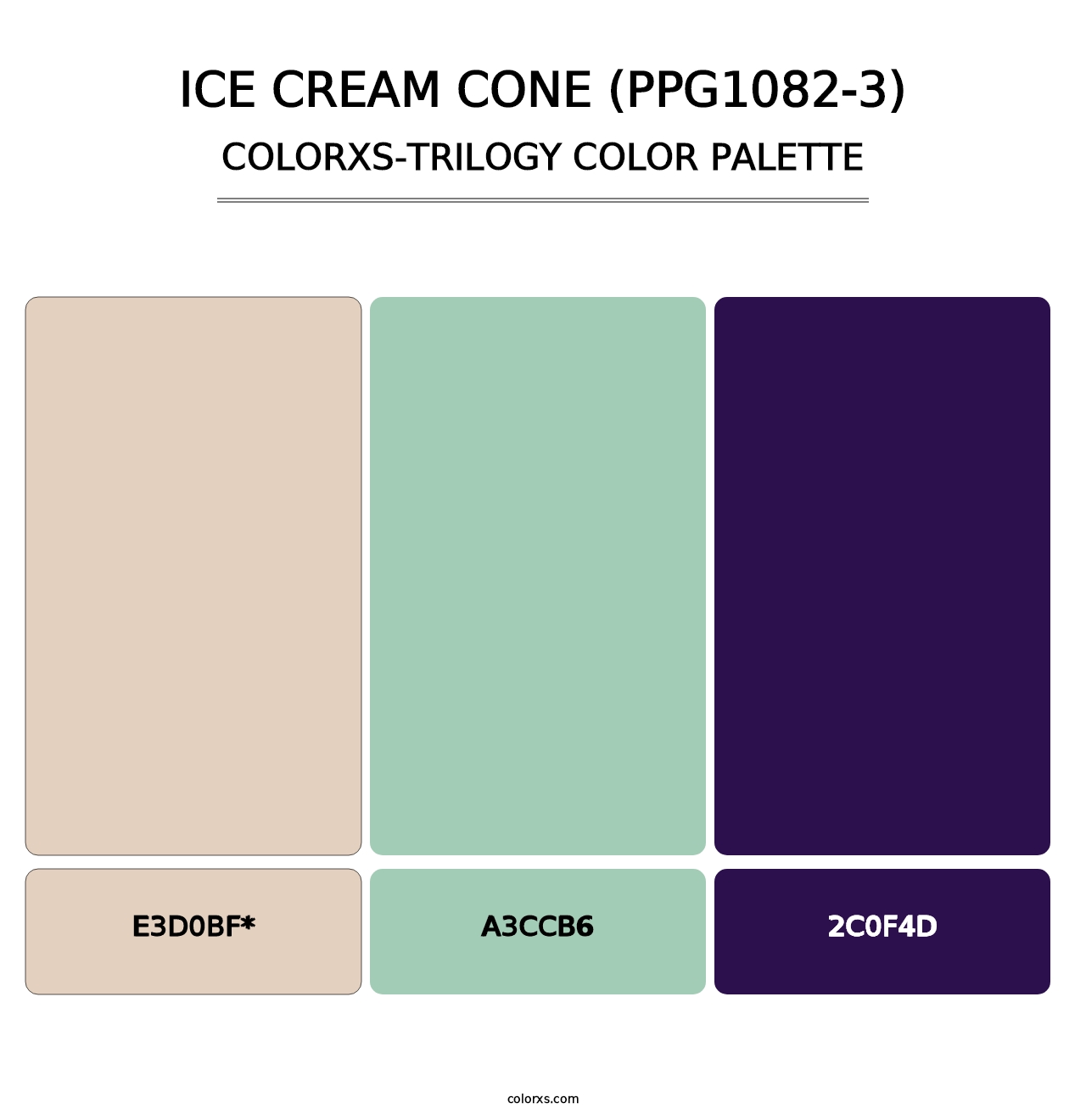 Ice Cream Cone (PPG1082-3) - Colorxs Trilogy Palette