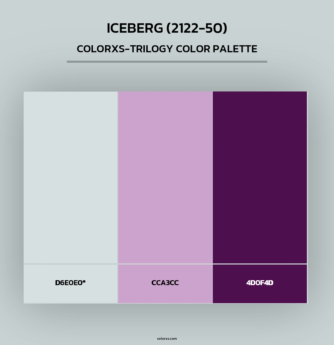 Iceberg (2122-50) - Colorxs Trilogy Palette