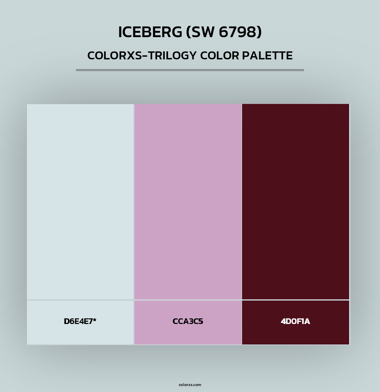 Iceberg (SW 6798) - Colorxs Trilogy Palette