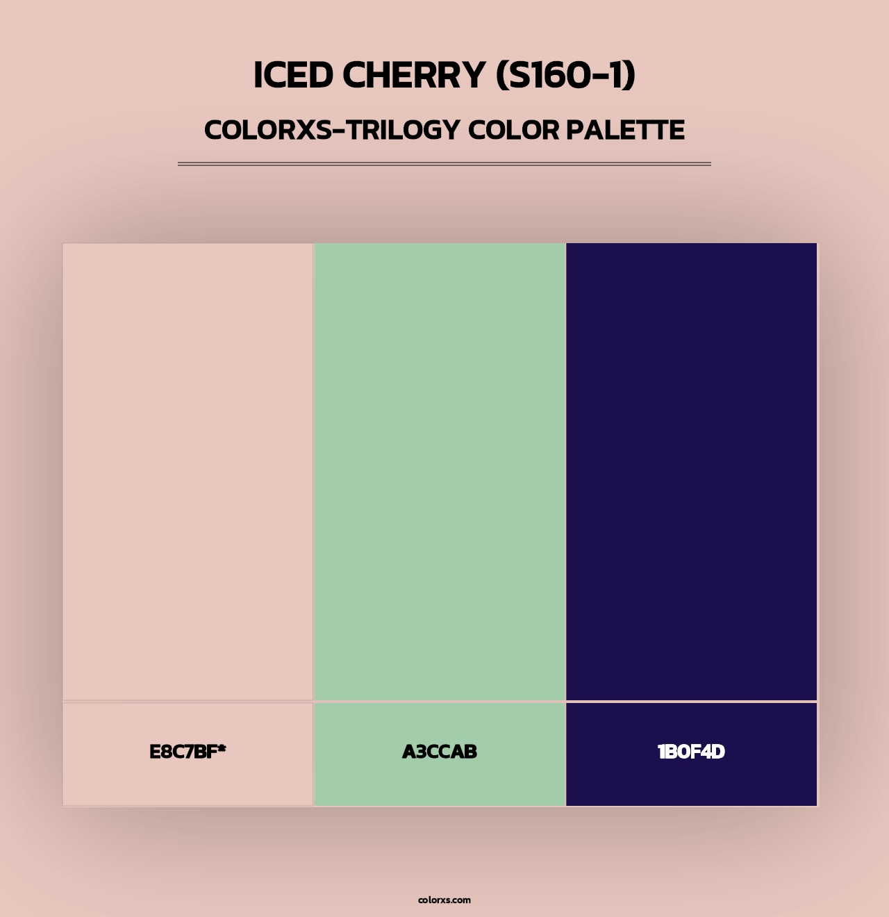 Iced Cherry (S160-1) - Colorxs Trilogy Palette