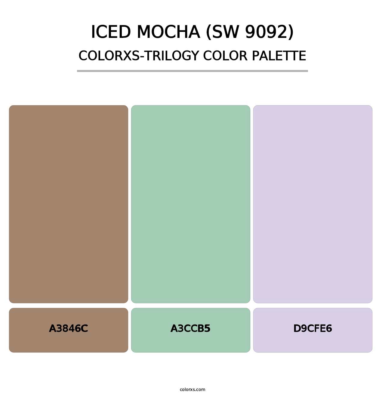 Iced Mocha (SW 9092) - Colorxs Trilogy Palette