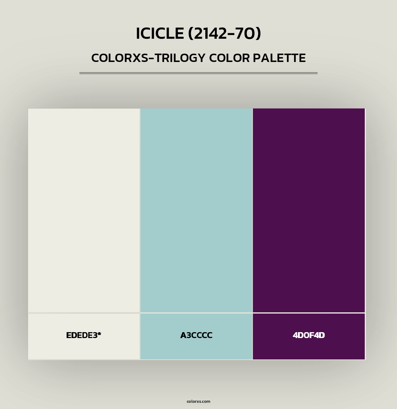 Icicle (2142-70) - Colorxs Trilogy Palette
