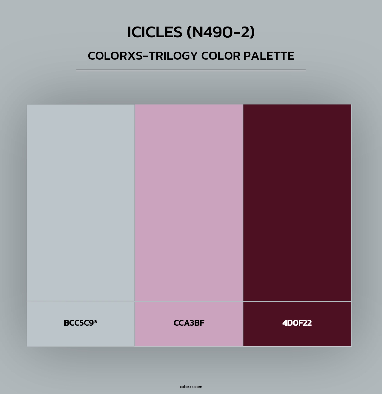 Icicles (N490-2) - Colorxs Trilogy Palette
