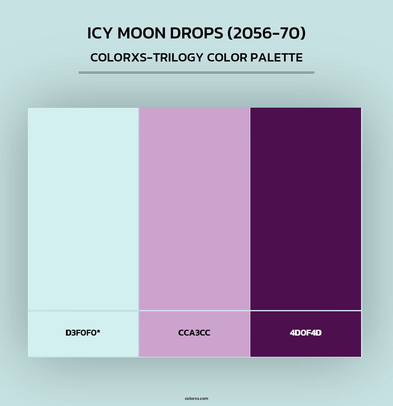 Icy Moon Drops (2056-70) - Colorxs Trilogy Palette
