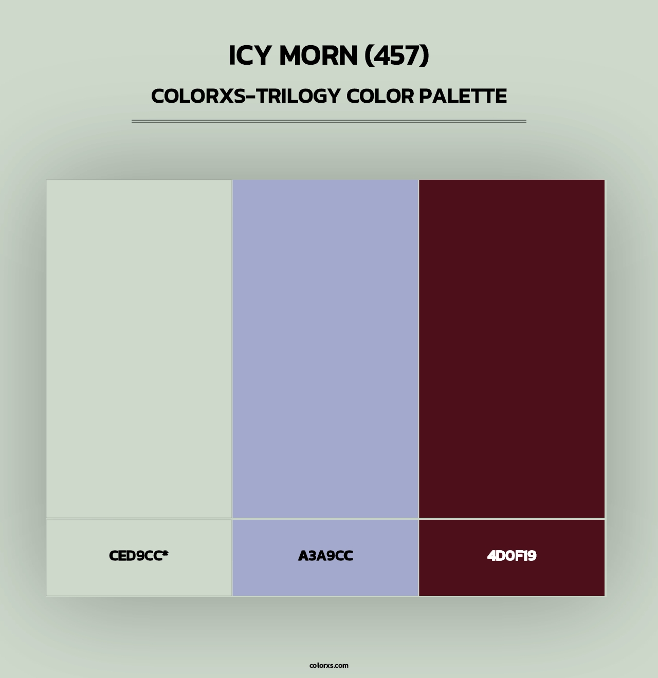Icy Morn (457) - Colorxs Trilogy Palette
