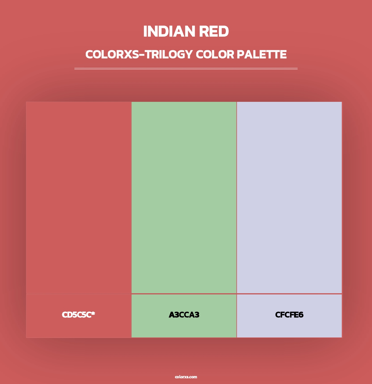 Indian Red - Colorxs Trilogy Palette