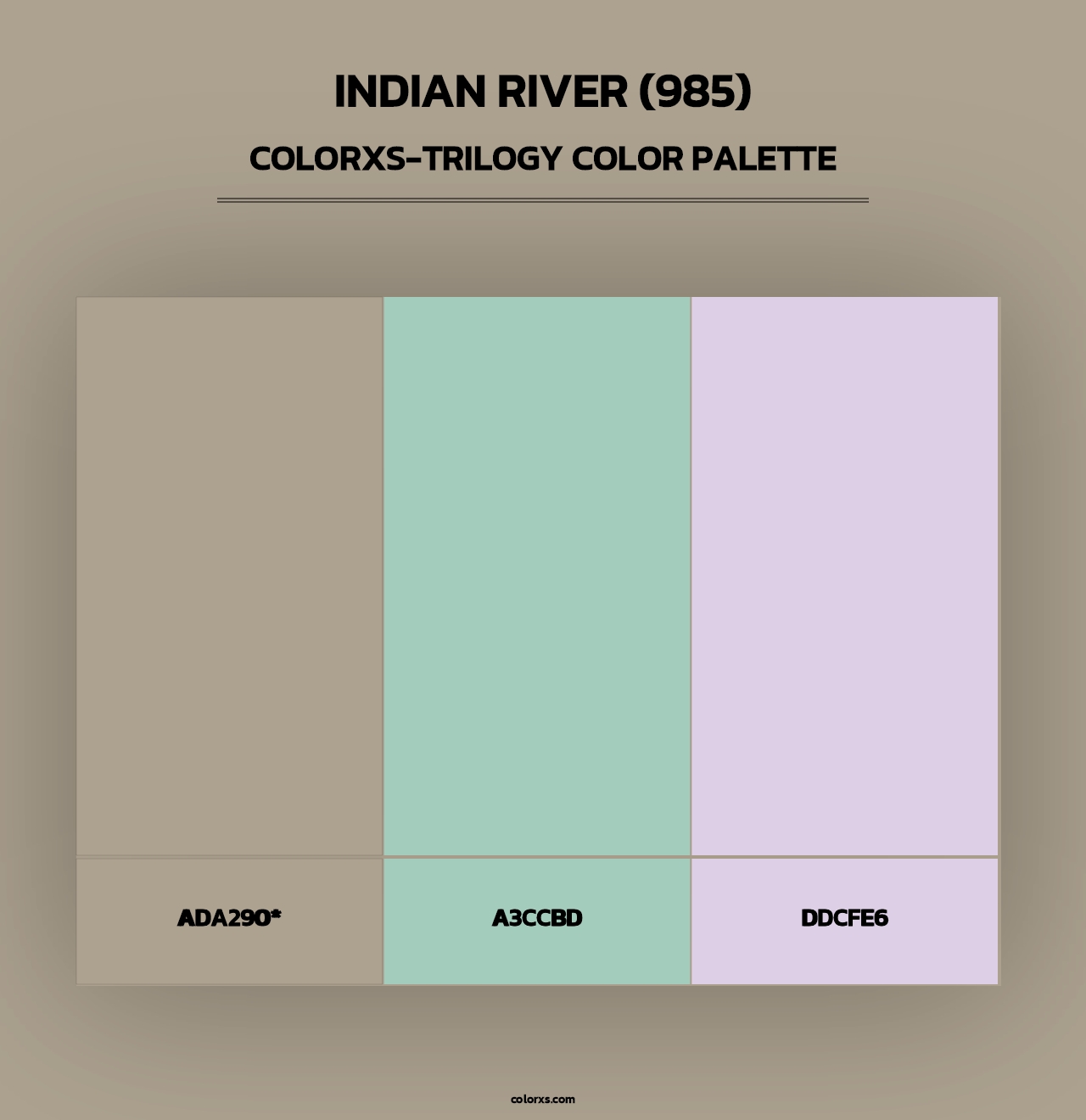 Indian River (985) - Colorxs Trilogy Palette
