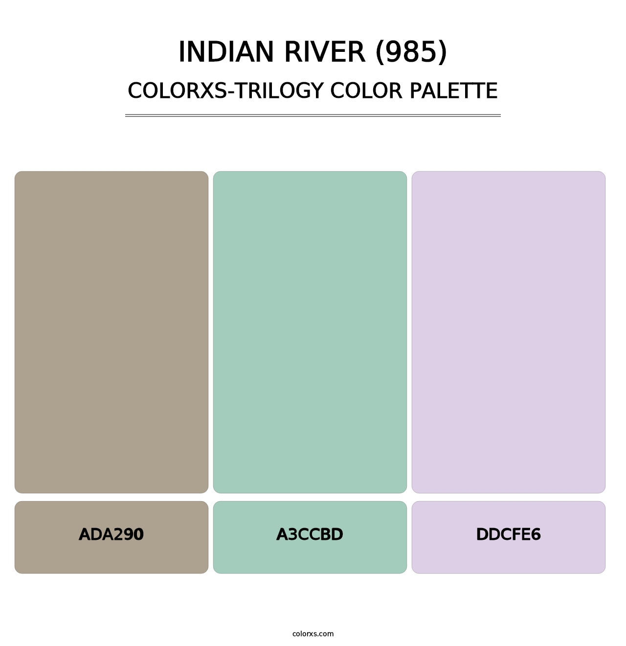Indian River (985) - Colorxs Trilogy Palette