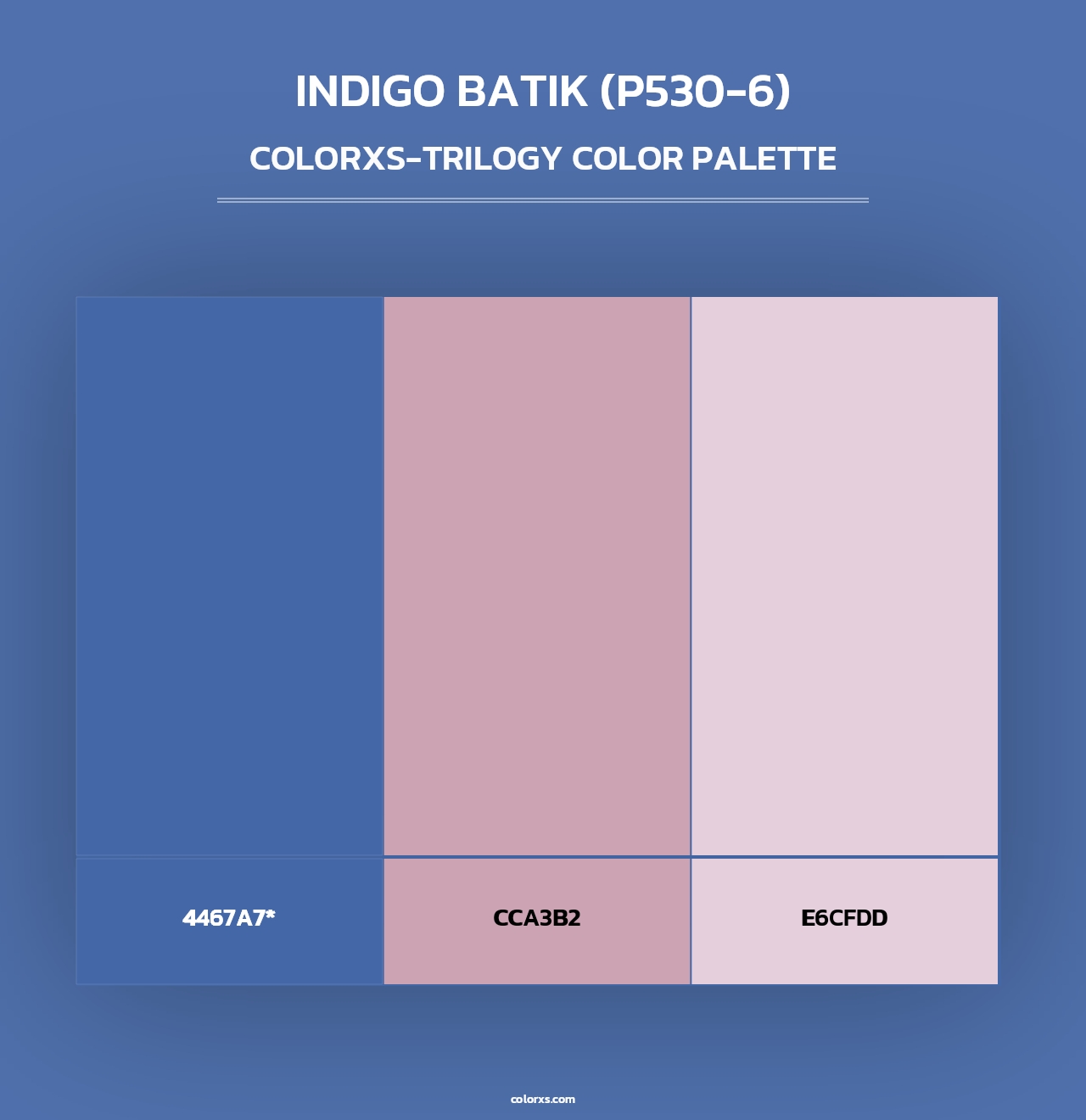 Indigo Batik (P530-6) - Colorxs Trilogy Palette