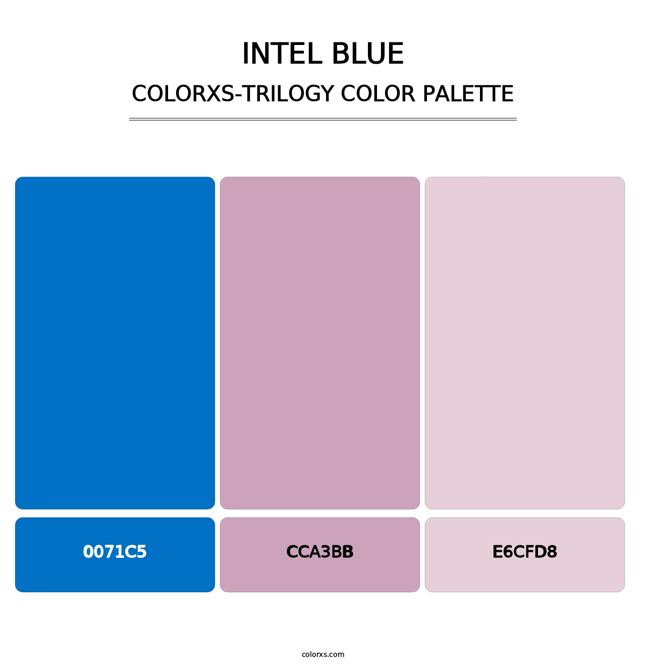Intel Blue - Colorxs Trilogy Palette