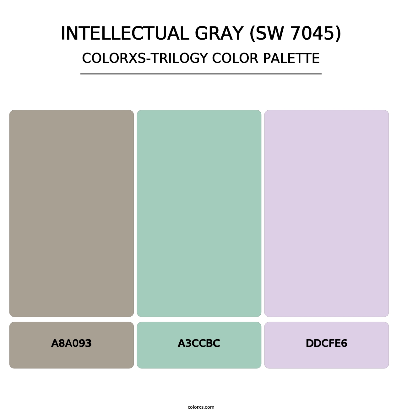 Intellectual Gray (SW 7045) - Colorxs Trilogy Palette