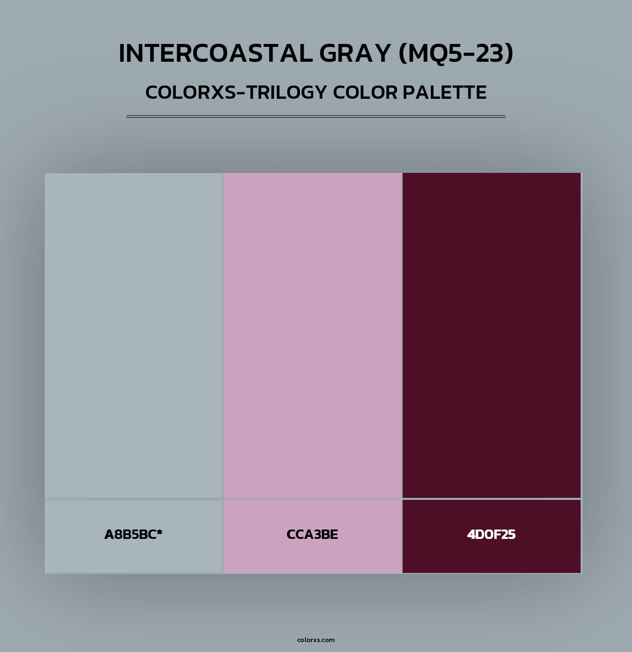 Intercoastal Gray (MQ5-23) - Colorxs Trilogy Palette