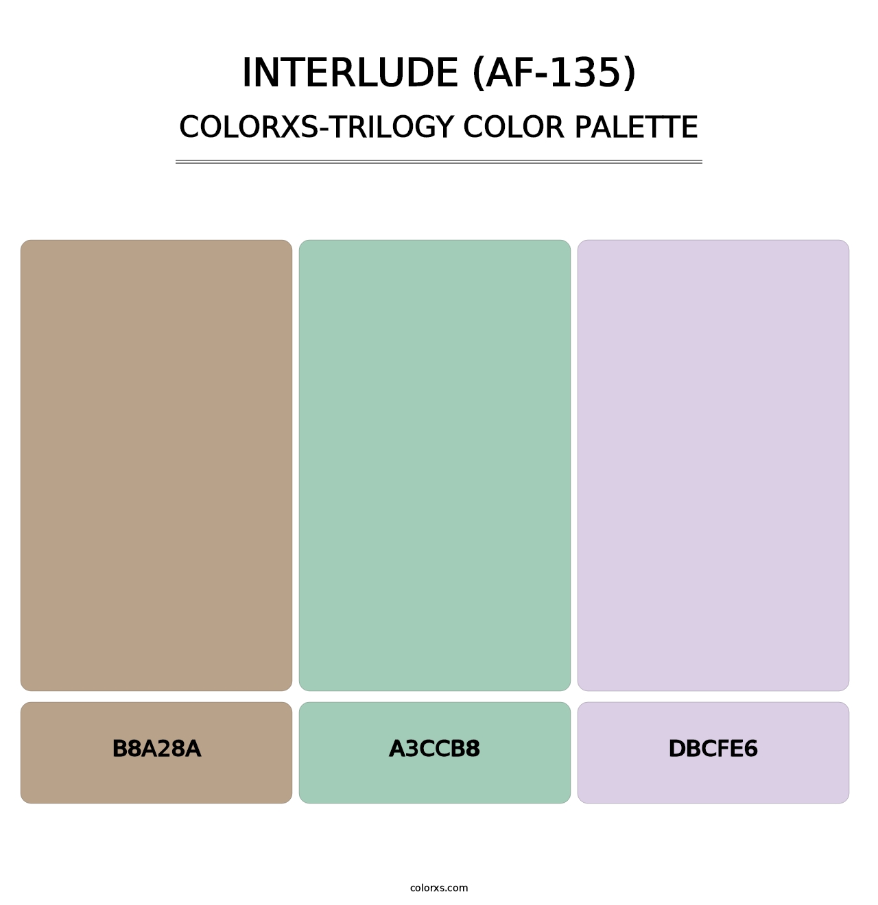 Interlude (AF-135) - Colorxs Trilogy Palette