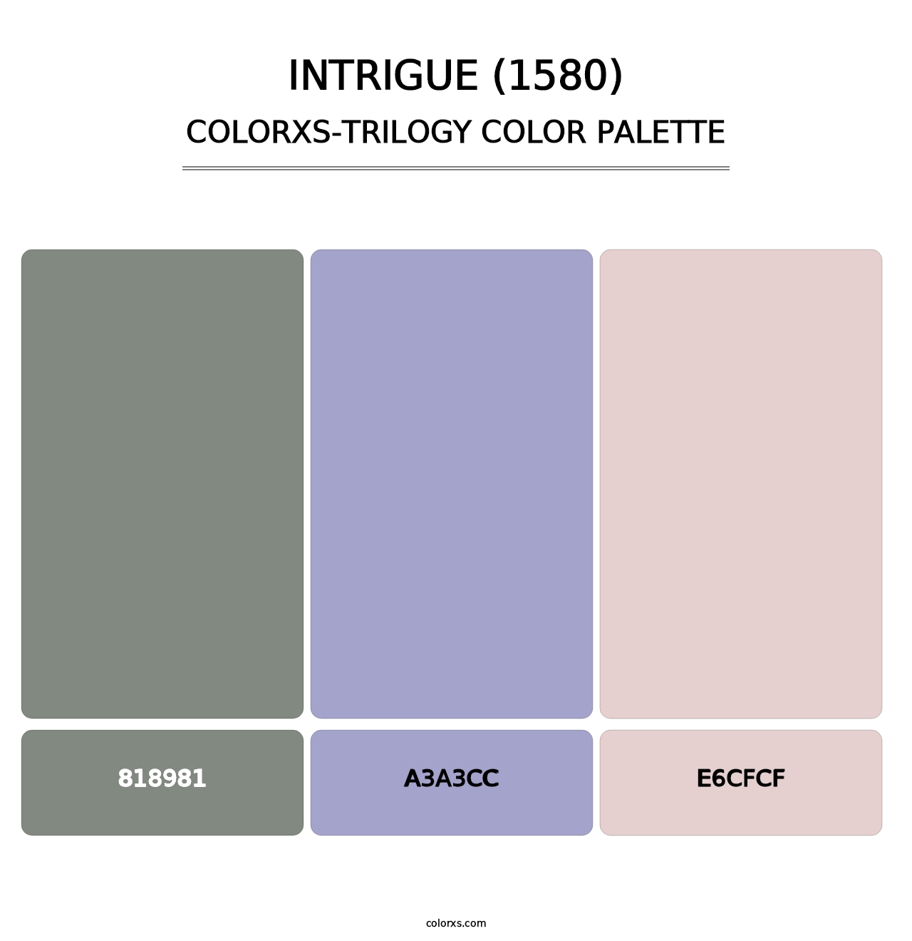 Intrigue (1580) - Colorxs Trilogy Palette