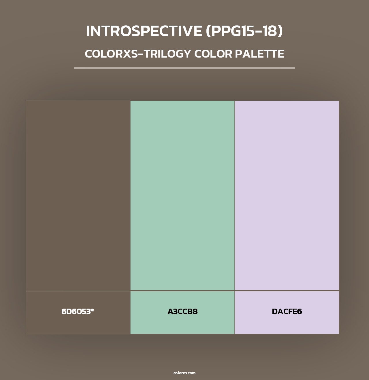 Introspective (PPG15-18) - Colorxs Trilogy Palette