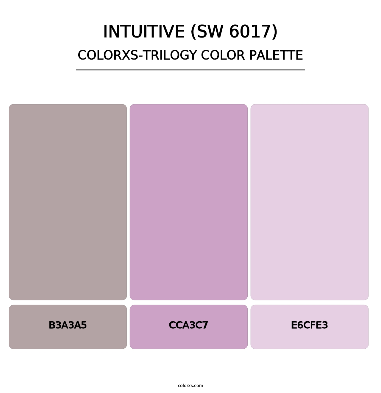 Intuitive (SW 6017) - Colorxs Trilogy Palette