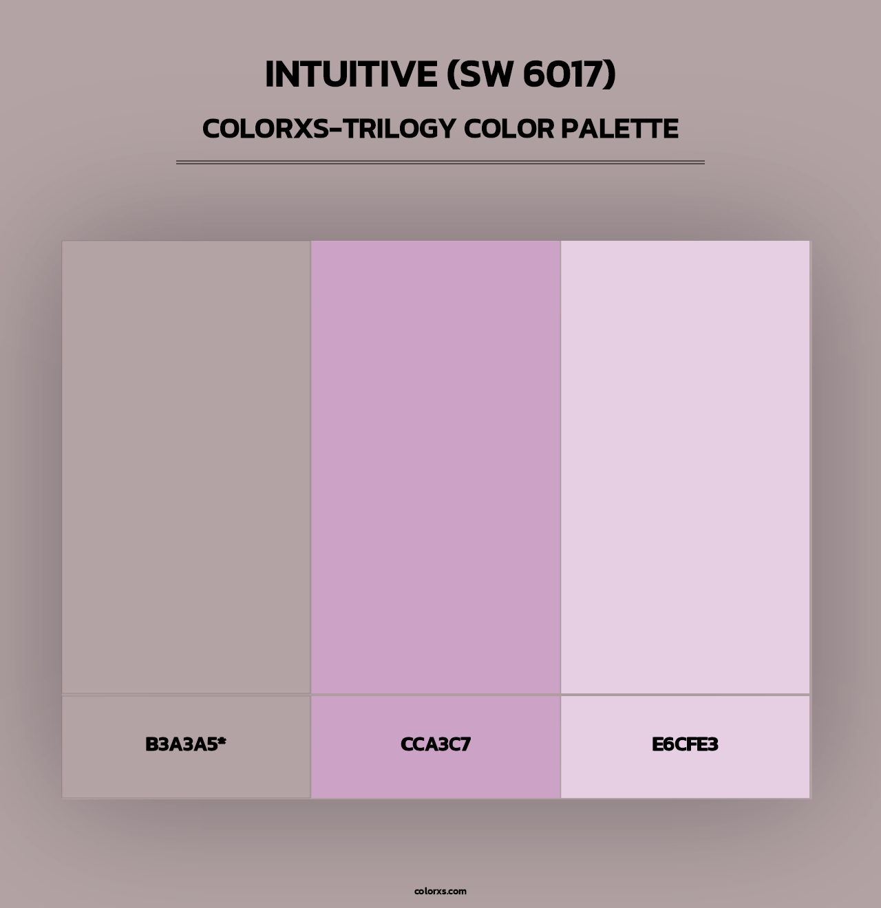 Intuitive (SW 6017) - Colorxs Trilogy Palette