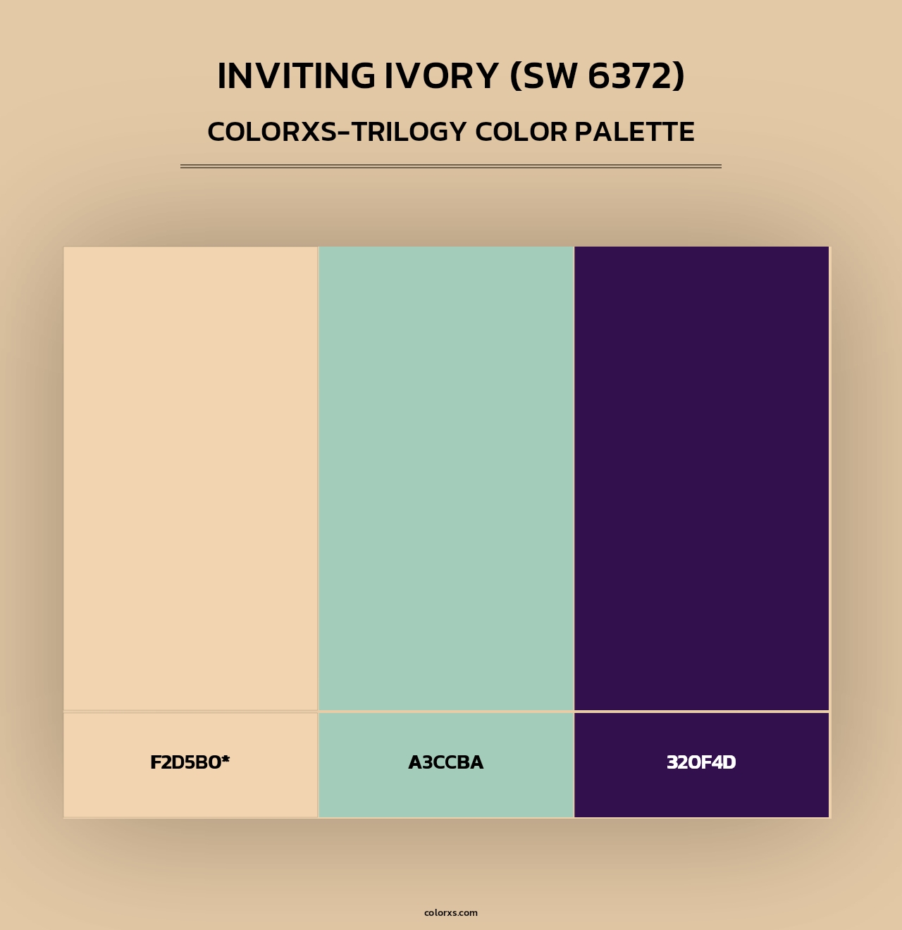 Inviting Ivory (SW 6372) - Colorxs Trilogy Palette