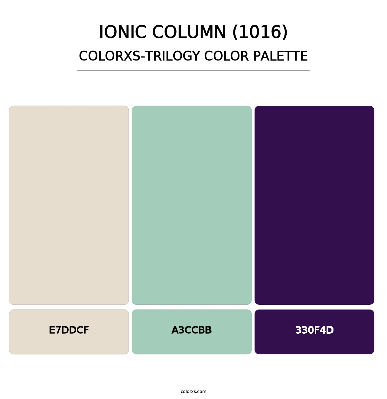 Ionic Column (1016) - Colorxs Trilogy Palette