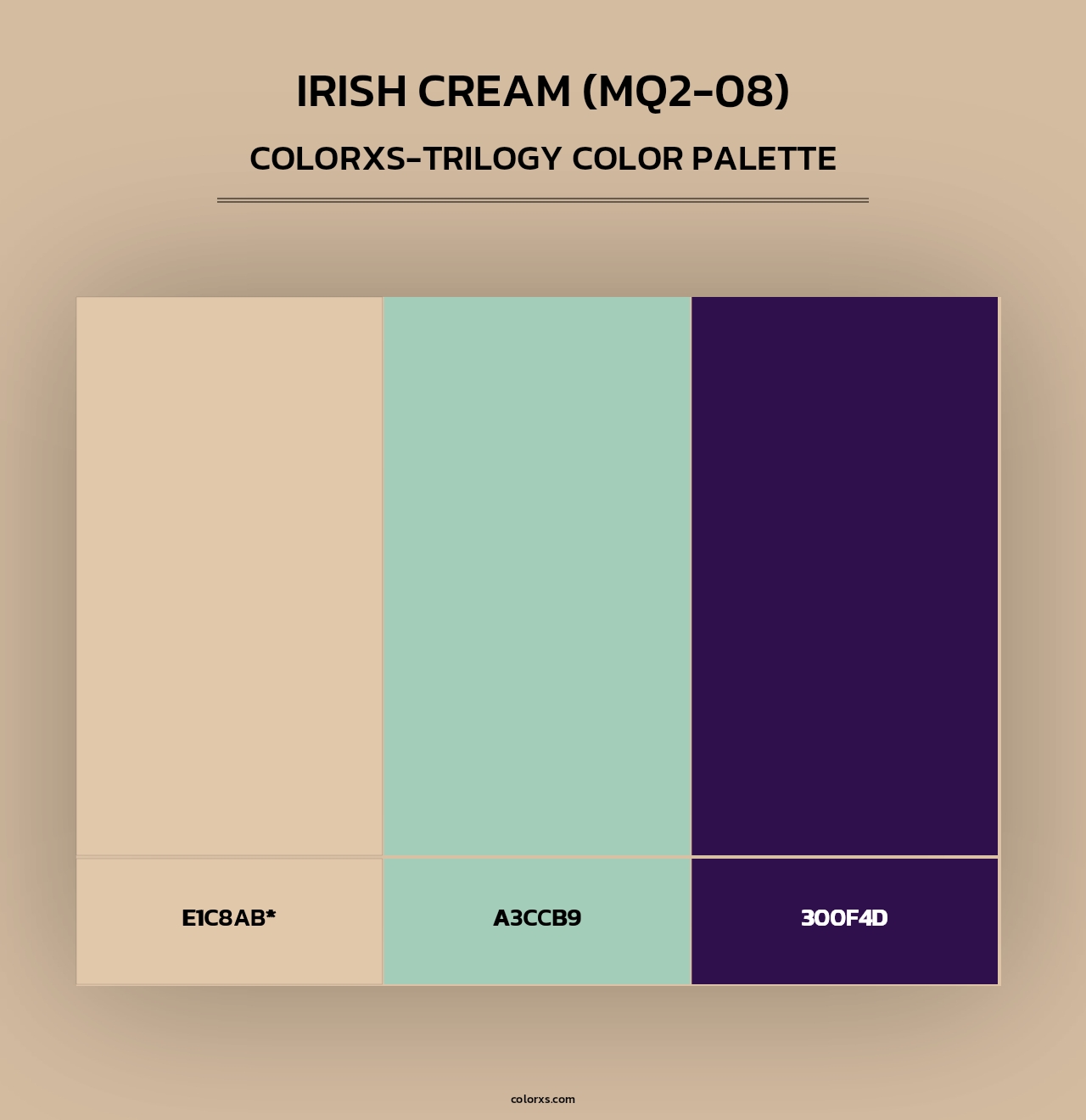 Irish Cream (MQ2-08) - Colorxs Trilogy Palette
