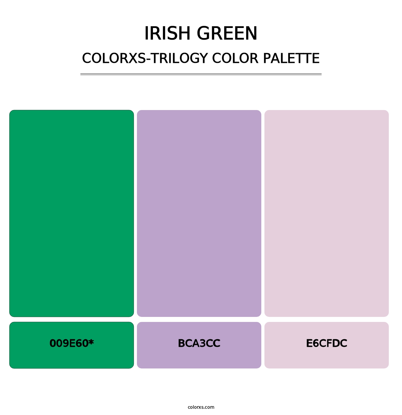 Irish Green - Colorxs Trilogy Palette