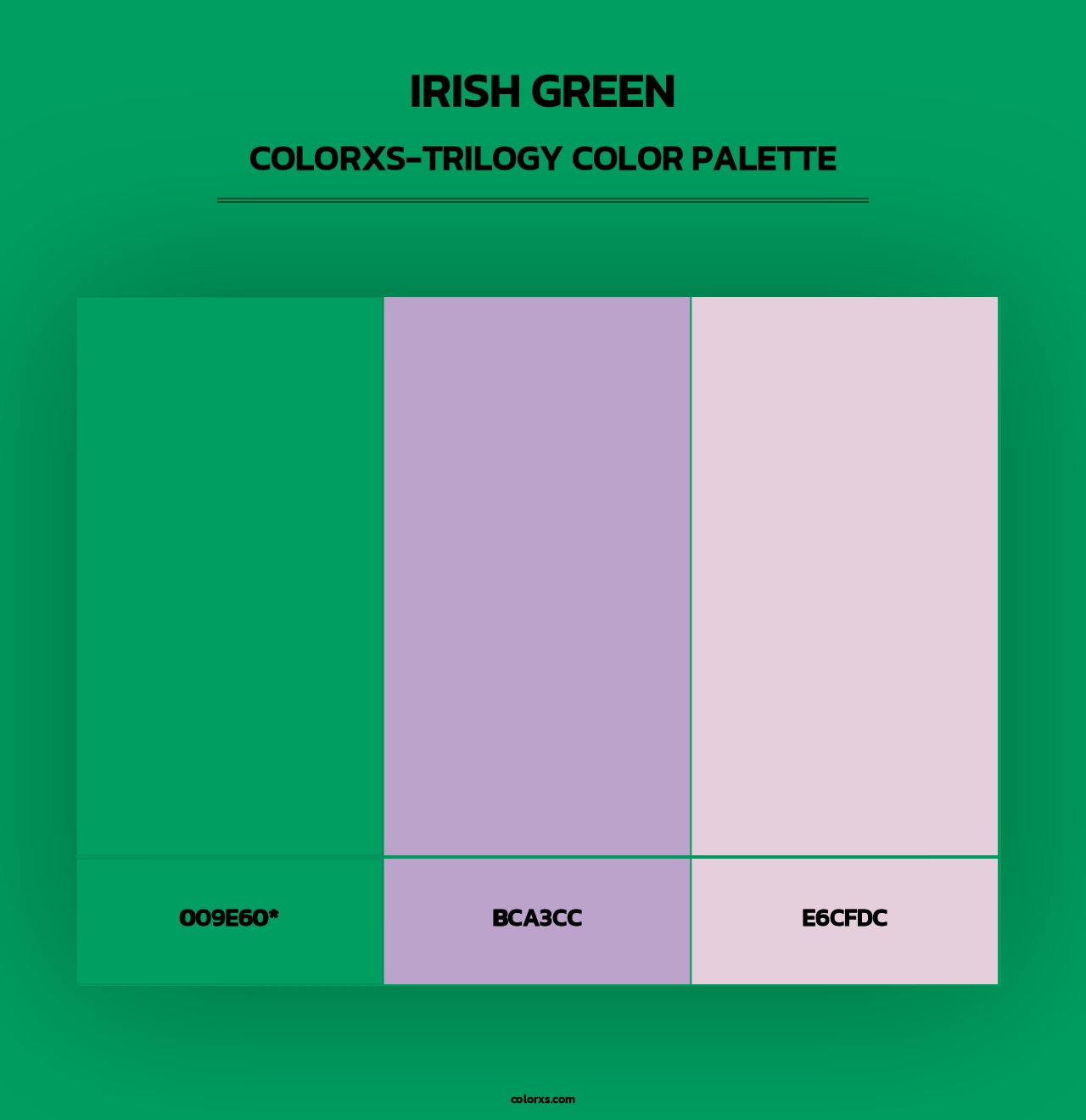 Irish Green - Colorxs Trilogy Palette