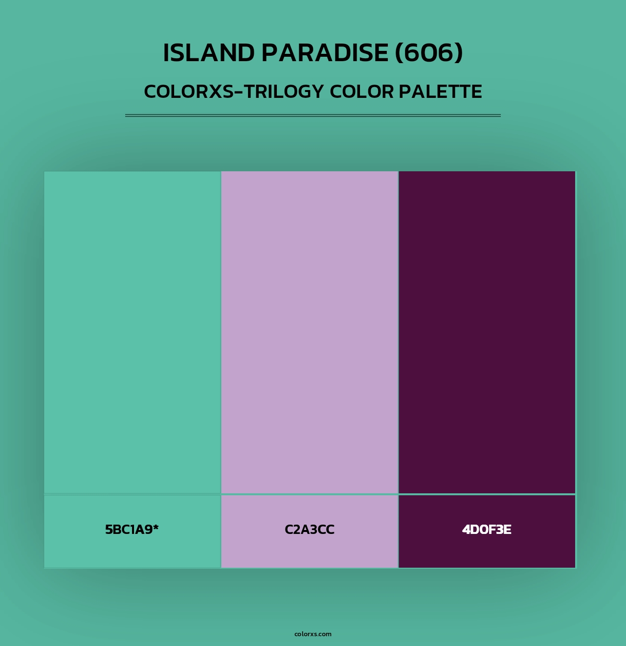 Island Paradise (606) - Colorxs Trilogy Palette