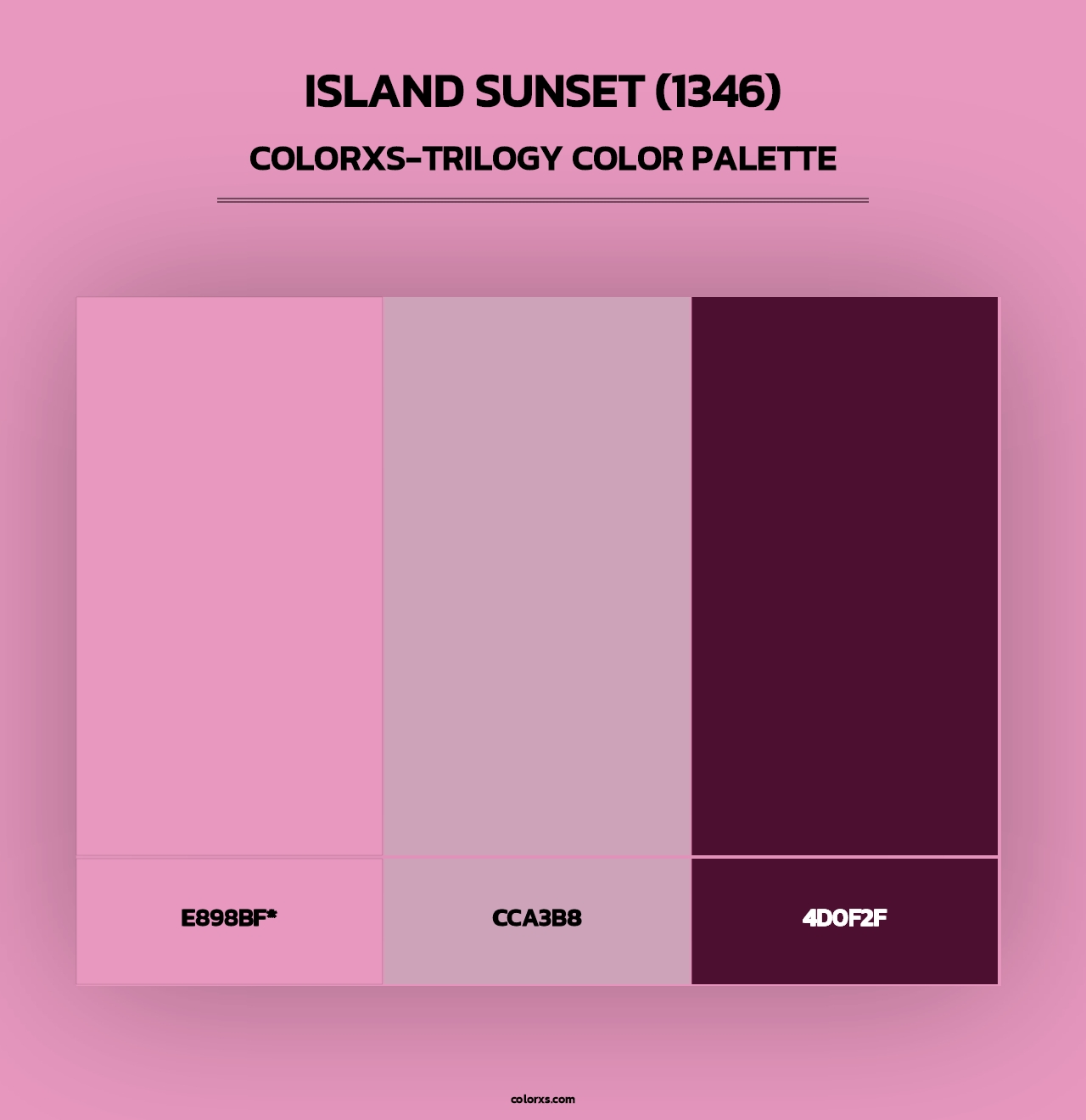 Island Sunset (1346) - Colorxs Trilogy Palette