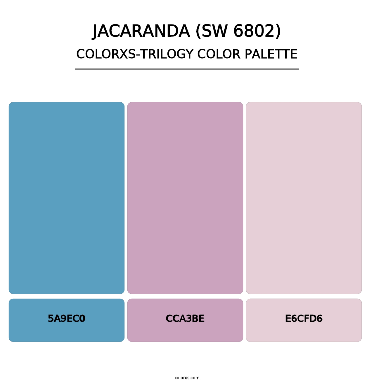 Jacaranda (SW 6802) - Colorxs Trilogy Palette