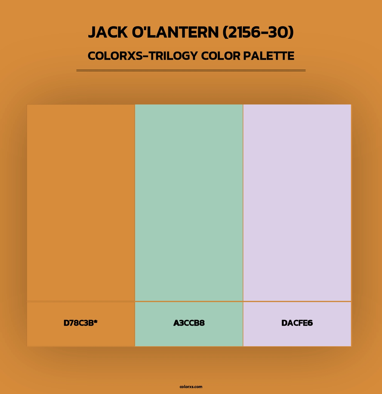 Jack O'Lantern (2156-30) - Colorxs Trilogy Palette