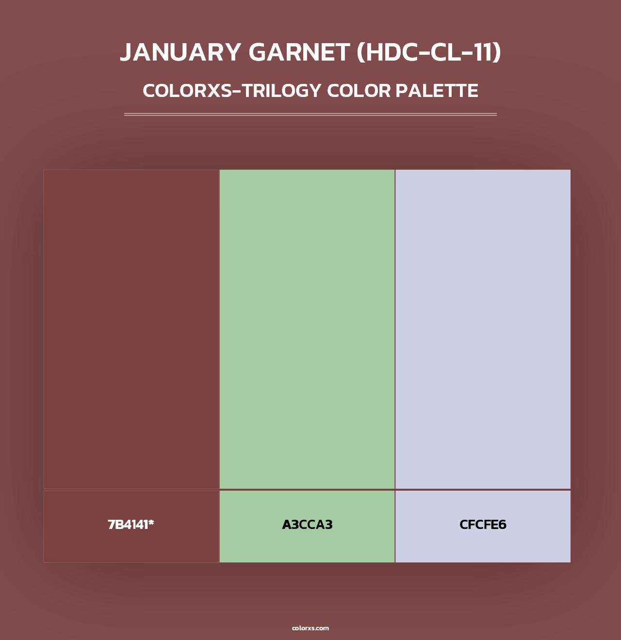 January Garnet (HDC-CL-11) - Colorxs Trilogy Palette