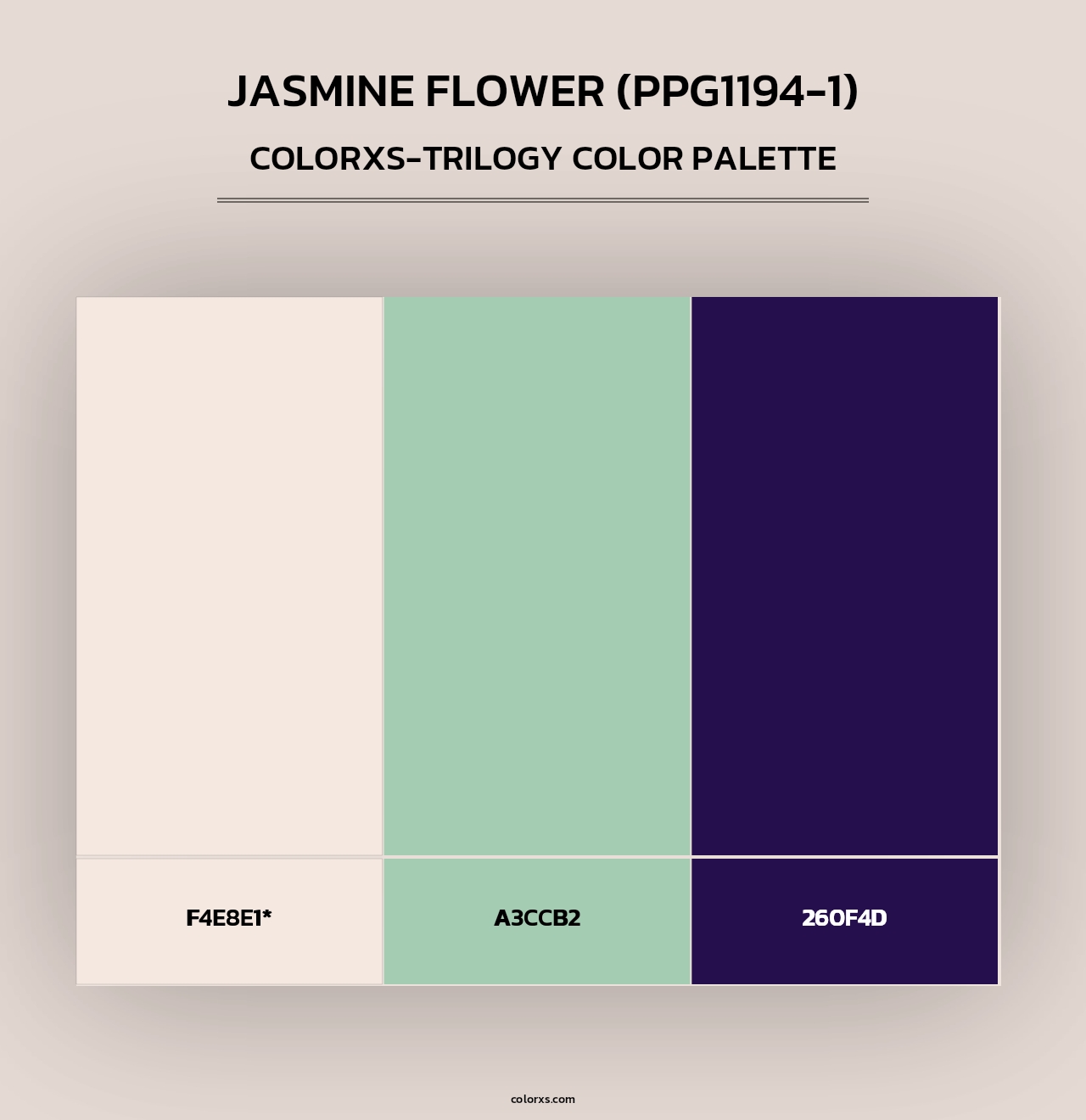 Jasmine Flower (PPG1194-1) - Colorxs Trilogy Palette