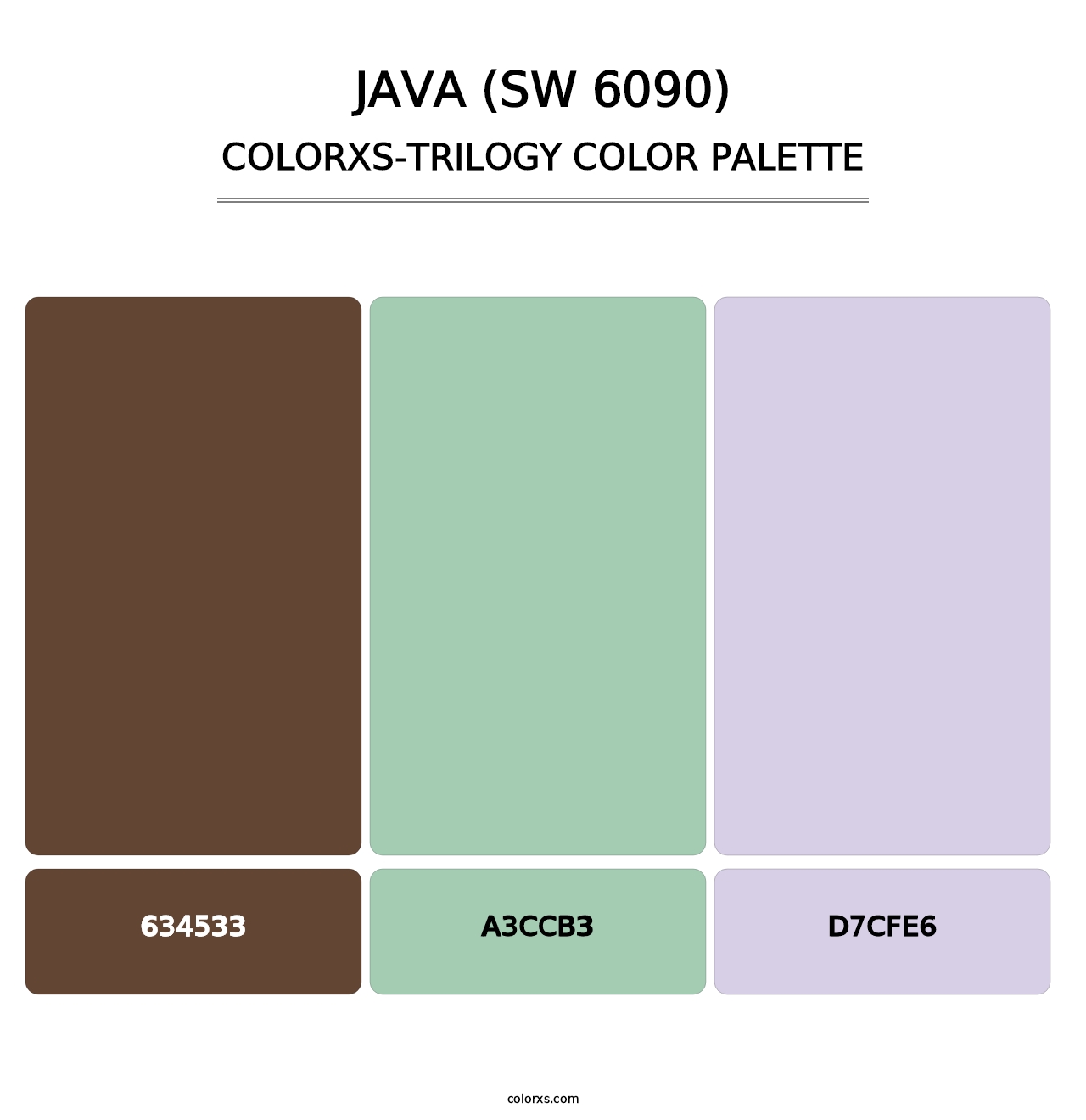 Java (SW 6090) - Colorxs Trilogy Palette